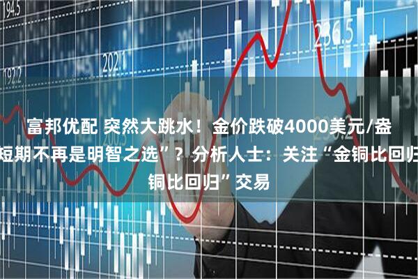 富邦优配 突然大跳水！金价跌破4000美元/盎司，“短期不再是明智之选”？分析人士：关注“金铜比回归”交易